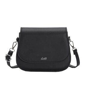 Foto 1 | Bolsa Mini Bandolera De Cuero Para Mujer Lab.g Negro