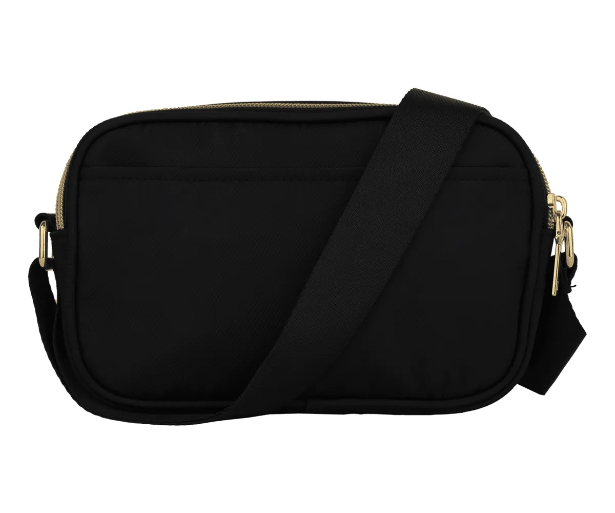 Foto 3 pulgar | Bolsa Mujer Crossbody Belug Bandolera De Mano Negro Detalles Dorado