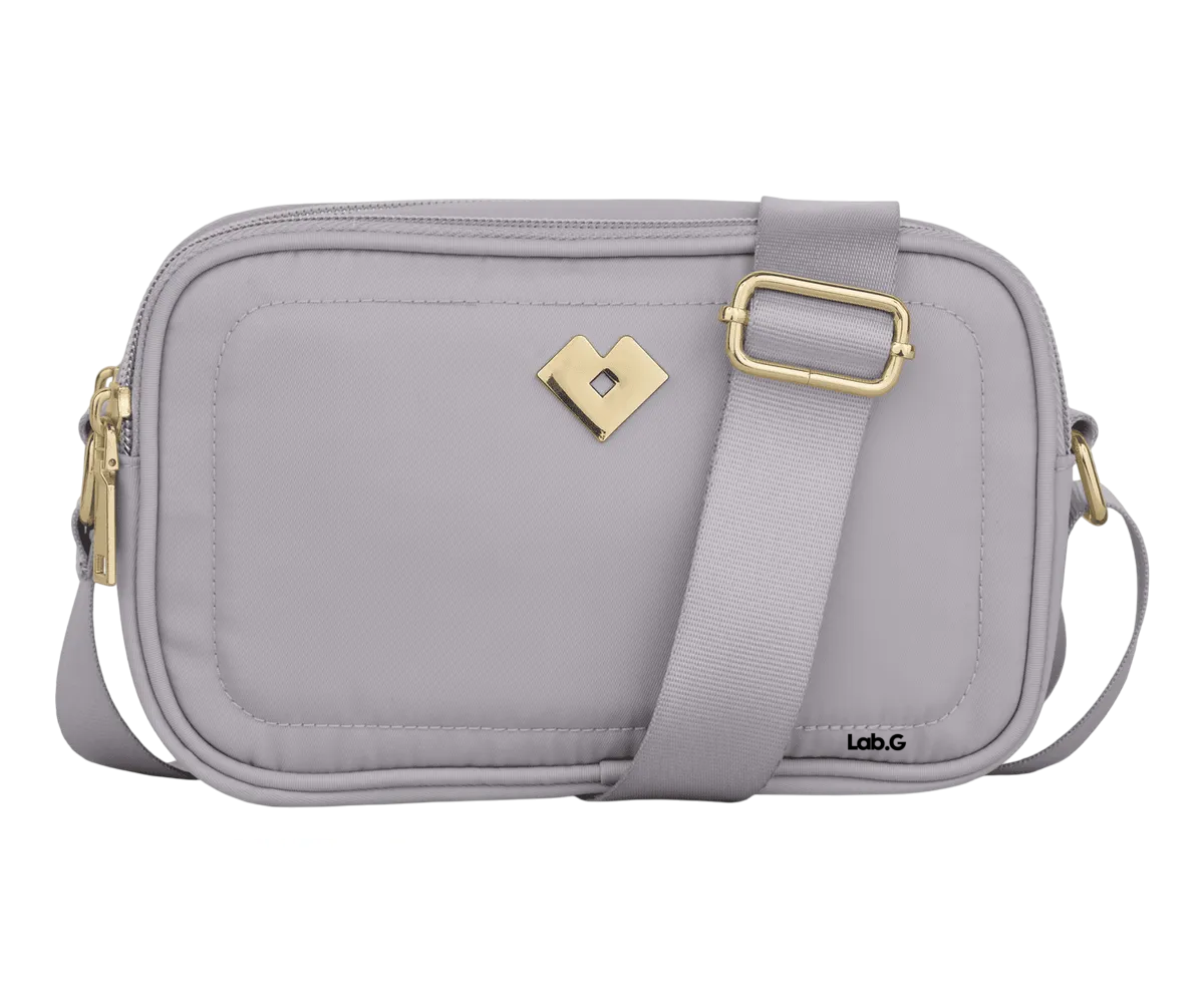 Foto 1 | Bolsa Mujer Crossbody Lab.g Bandolera De Mano Gris