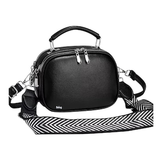 Foto 1 | Mujer Bolso De Hombro Belug Popular Con 2 Correas Para Hombros Negro Correa Negro Blanco