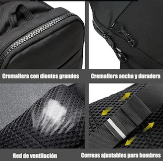 Foto 3 | Multiusos Mochila Xtellar Impermeable Cruzado Premium Para Hombres Y Mujeres