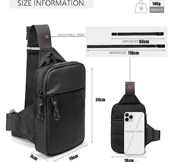 Foto 4 | Multiusos Mochila Xtellar Impermeable Cruzado Premium Para Hombres Y Mujeres
