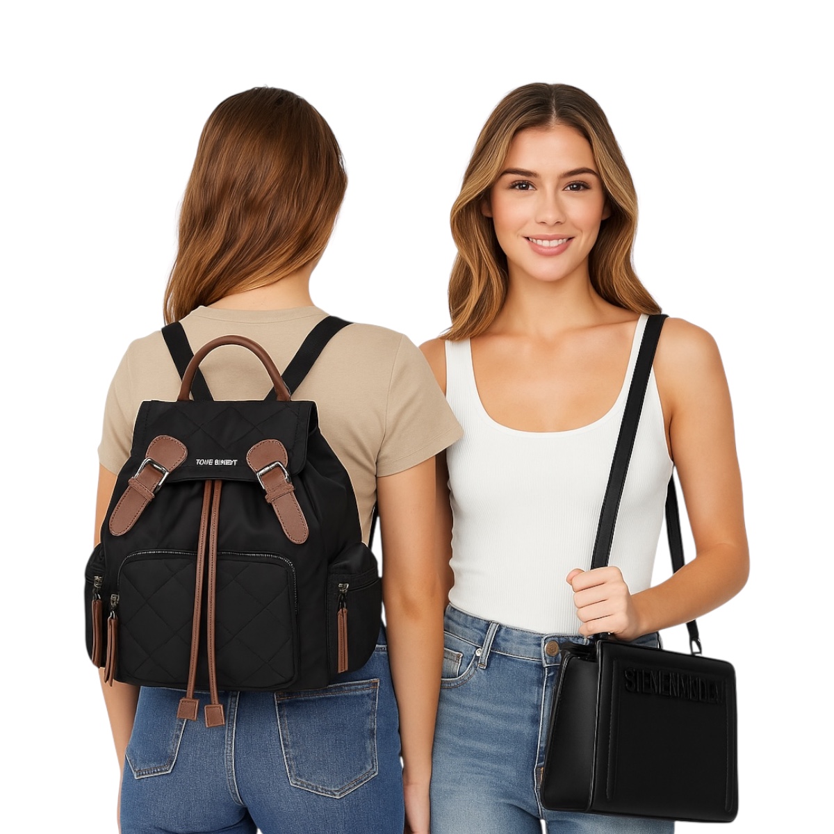 Foto 3 pulgar | Bolsa Steve Madden Bevelyn Black + Backpack Solly Black