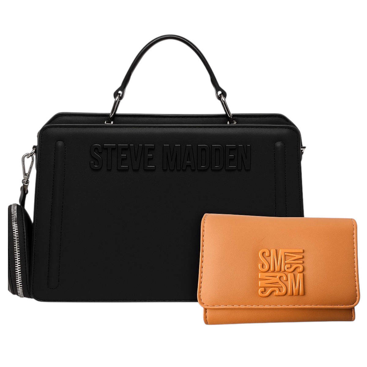 Foto 2 pulgar | Bolsa Steve Madden Bevelyn Black + Cartera Steve Madden