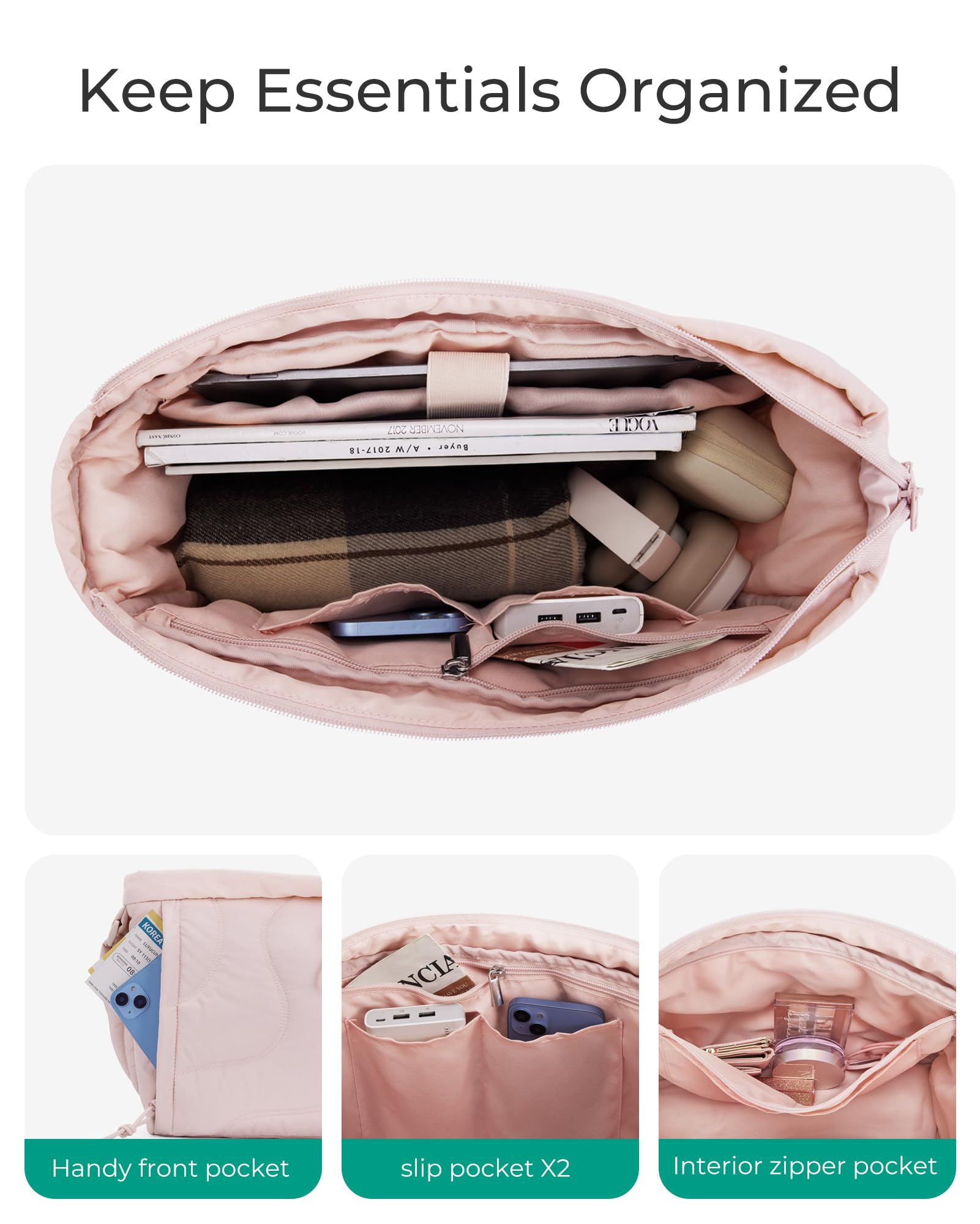 Foto 4 pulgar | Bolso Bagsmart Pequeño Acolchado Impermeable Para Mujer - Venta Internacional.