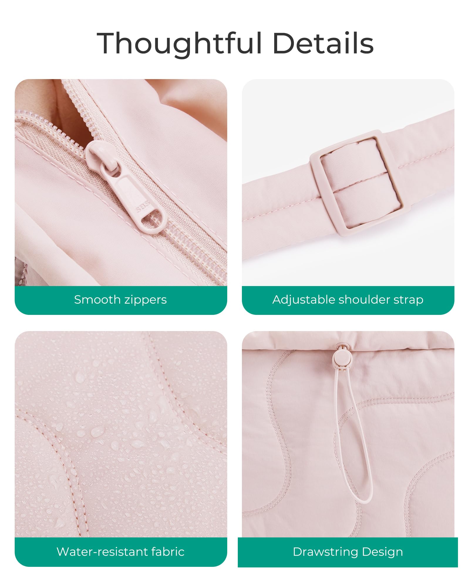 Foto 6 pulgar | Bolso Bagsmart Pequeño Acolchado Impermeable Para Mujer - Venta Internacional.