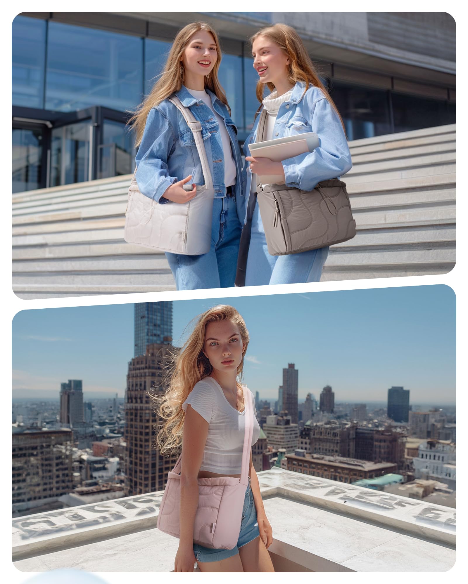 Foto 8 pulgar | Bolso Bagsmart Pequeño Acolchado Impermeable Para Mujer - Venta Internacional.
