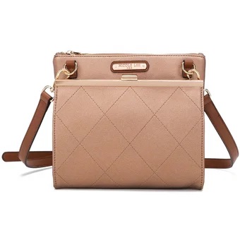 Foto 2 pulgar | Bolsa Cruzada Nicole Lee Con Broche Frontal-bronce