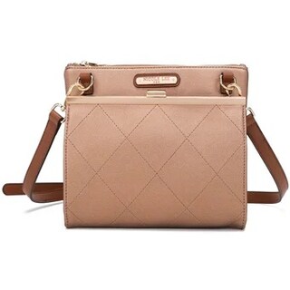 Foto 1 | Bolsa Cruzada Nicole Lee Con Broche Frontal-bronce
