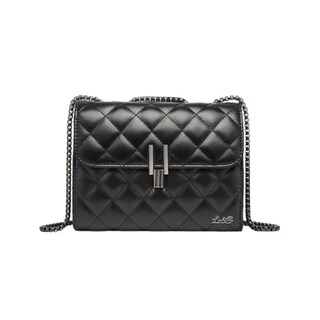 Foto 1 | Bolso Bandolera De Un Hombro Con Cadena De Metal Para Mujer Lab.g Negro