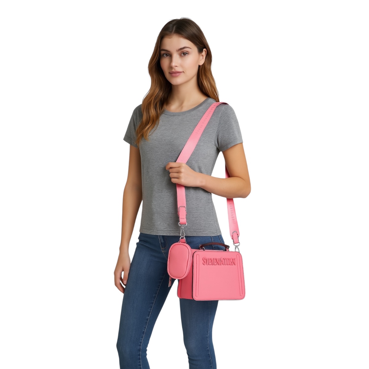 Foto 6 pulgar | Bolsa Steve Madden Bevelyn Pink Carnation