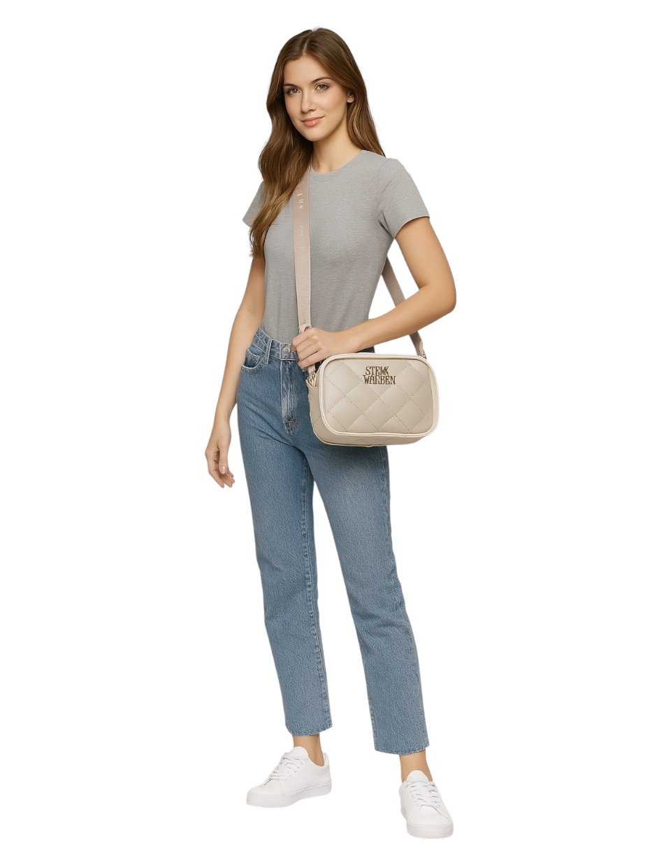 Foto 6 pulgar | Bolsa Steve Madden Crossbody Bsue Milk