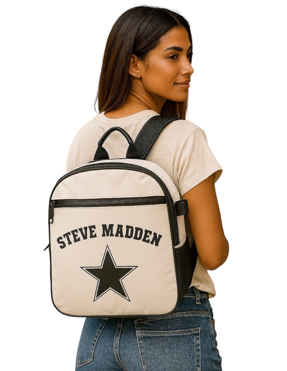 Foto 6 pulgar | Bolsa Backpack Steve Madden Chalk Star