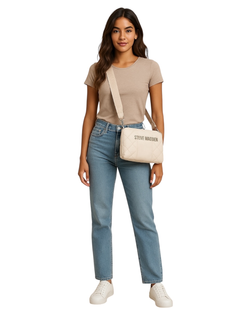 Foto 6 pulgar | Bolsa Steve Madden Crossbody Bpiero Beige