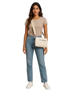 Foto 5 | Bolsa Steve Madden Crossbody Bpiero Beige