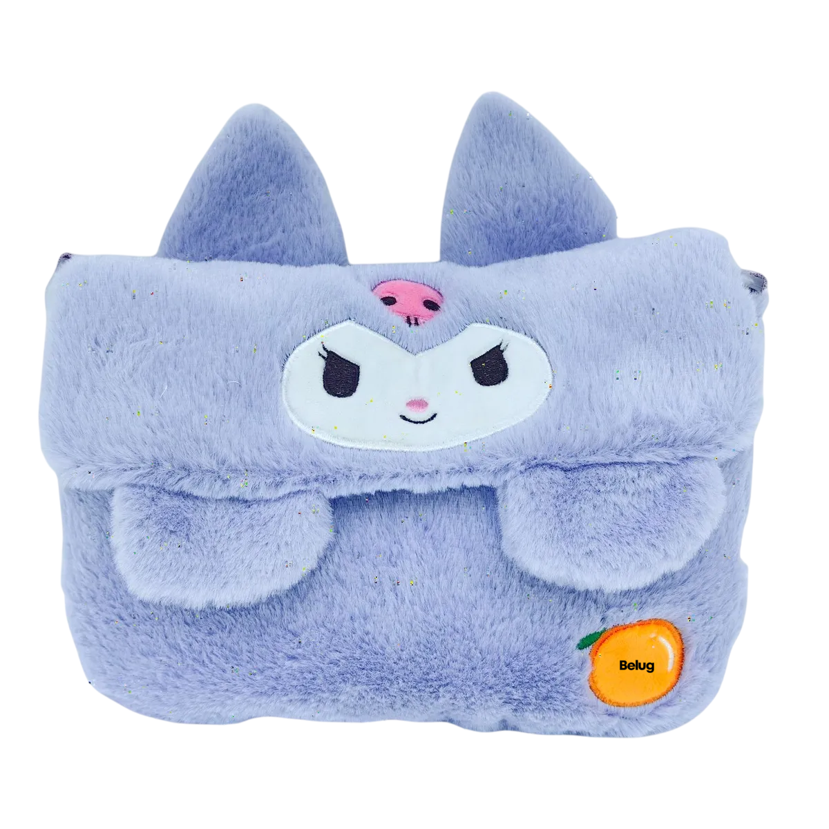 Foto 2 pulgar | Bolso De Mano Belug De Felpa Kuromi Melody Morado
