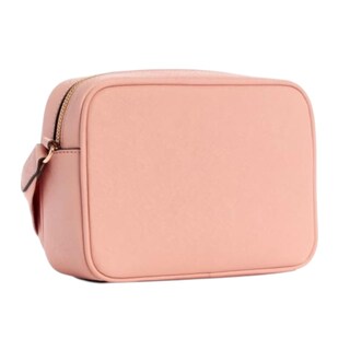 Foto 3 | Bolsa Crossbody Guess Zinnia Top Zip Color Rosa De Piel Sintética Saffiano