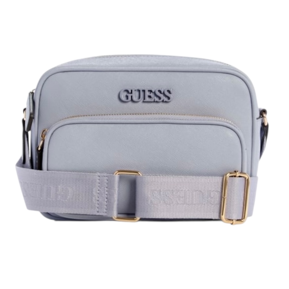 Foto 2 pulgar | Bolsa Crossbody Guess Zinnia Top Zip Color Lila De Piel Sintética Saffiano