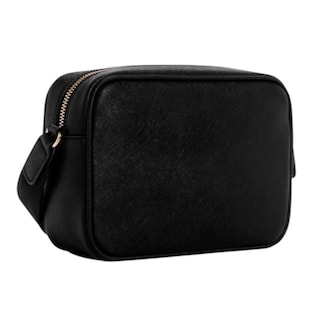 Foto 4 | Bolsa Crossbody Guess Zinnia Top Zip Color Negro De Piel Sintética Saffiano