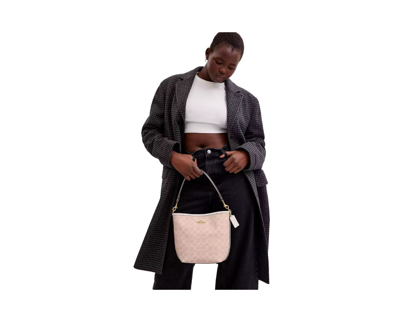 Foto 5 pulgar | Bolsa Coach City Bucket Bag Signature Canvas Ct800 Color Beige
