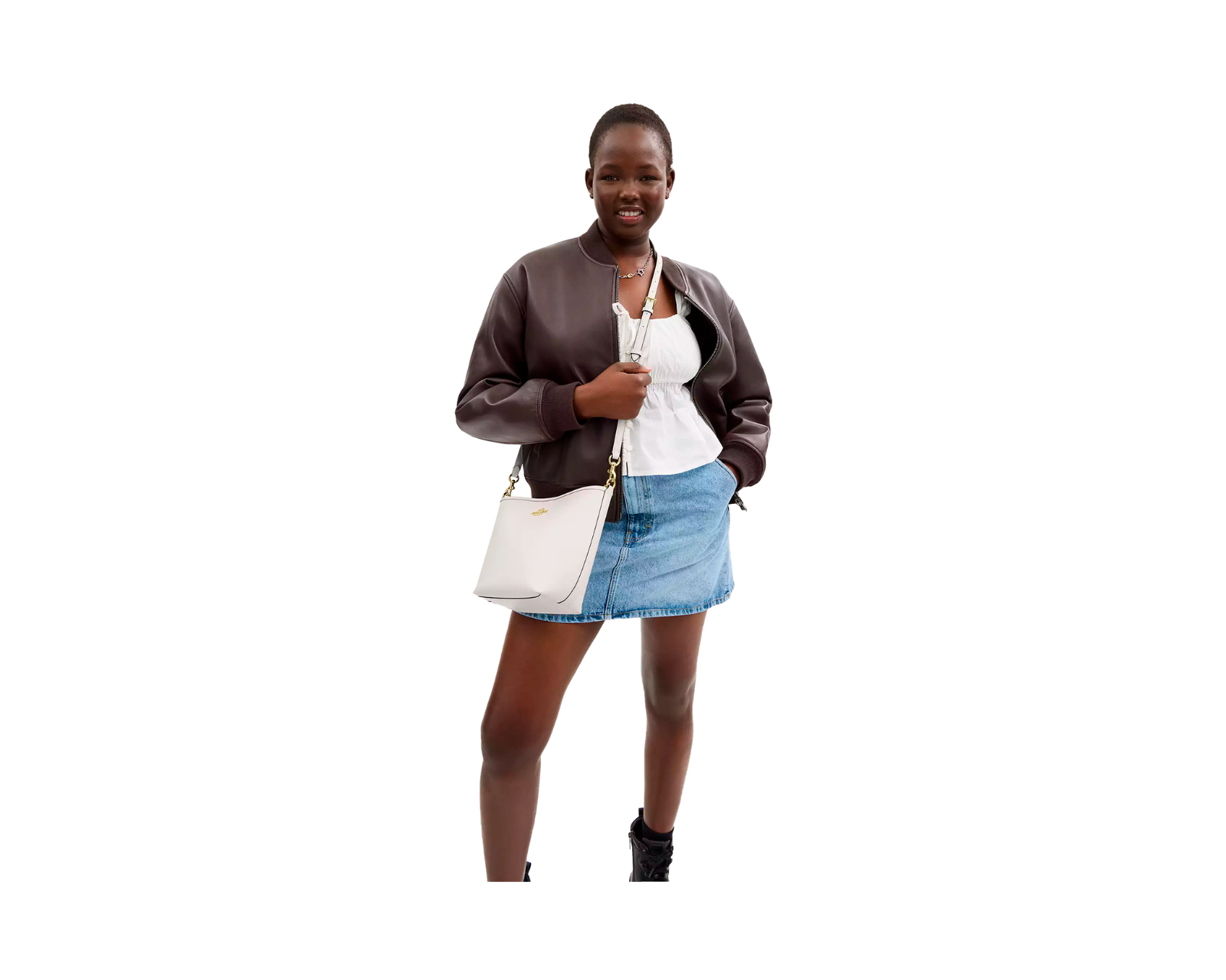 Foto 5 pulgar | Bolsa Coach City Bucket Bag Ct801 Color Blanco