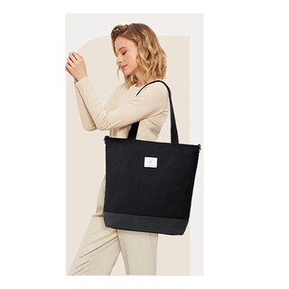 Foto 3 | Bolso De Mano Belug Lona Cercanías Alta Capacidad Para Mujer Negro