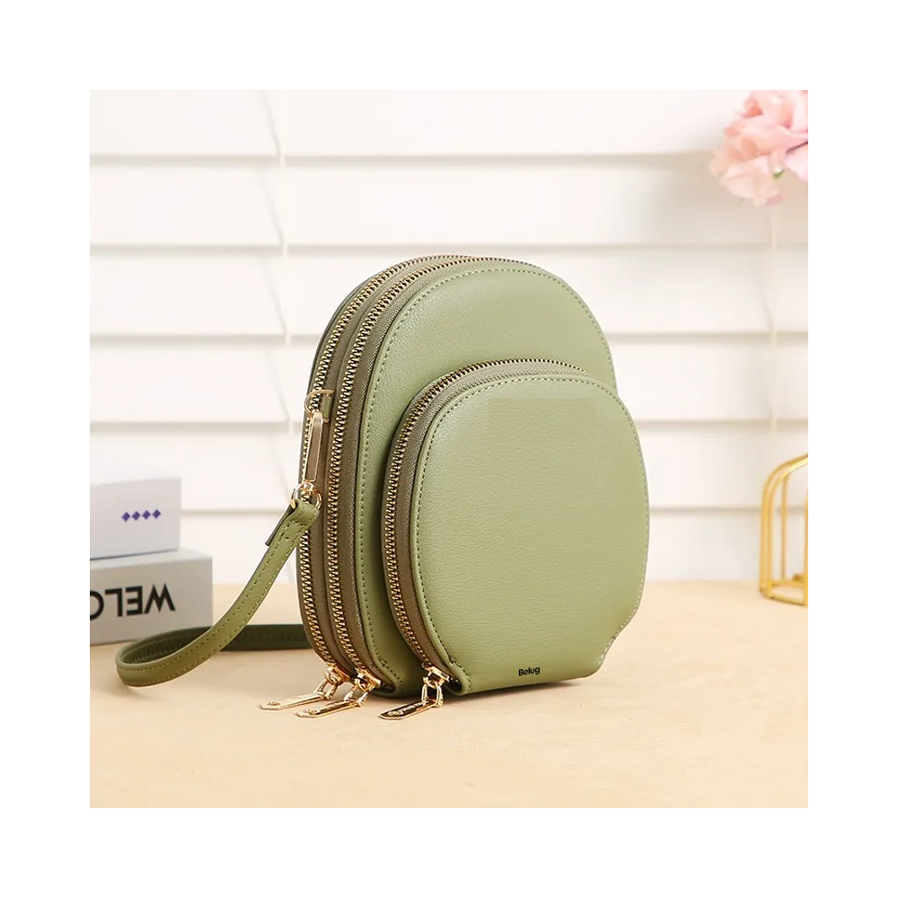 Foto 4 pulgar | Bolso Belug  De Hombro Tipo Cartera Larga  Verde Claro