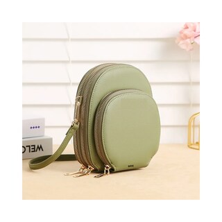 Foto 3 | Bolso Belug De Hombro Tipo Cartera Larga Verde Claro