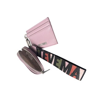 Foto 5 | Set De Bolsa Steve Madden Bevelyn Black + Monedero Y Tarjetero Lila