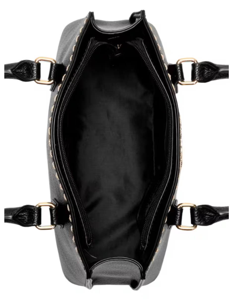Foto 4 pulgar | Bolsa Cruzada Guess Lynne Charm Negro