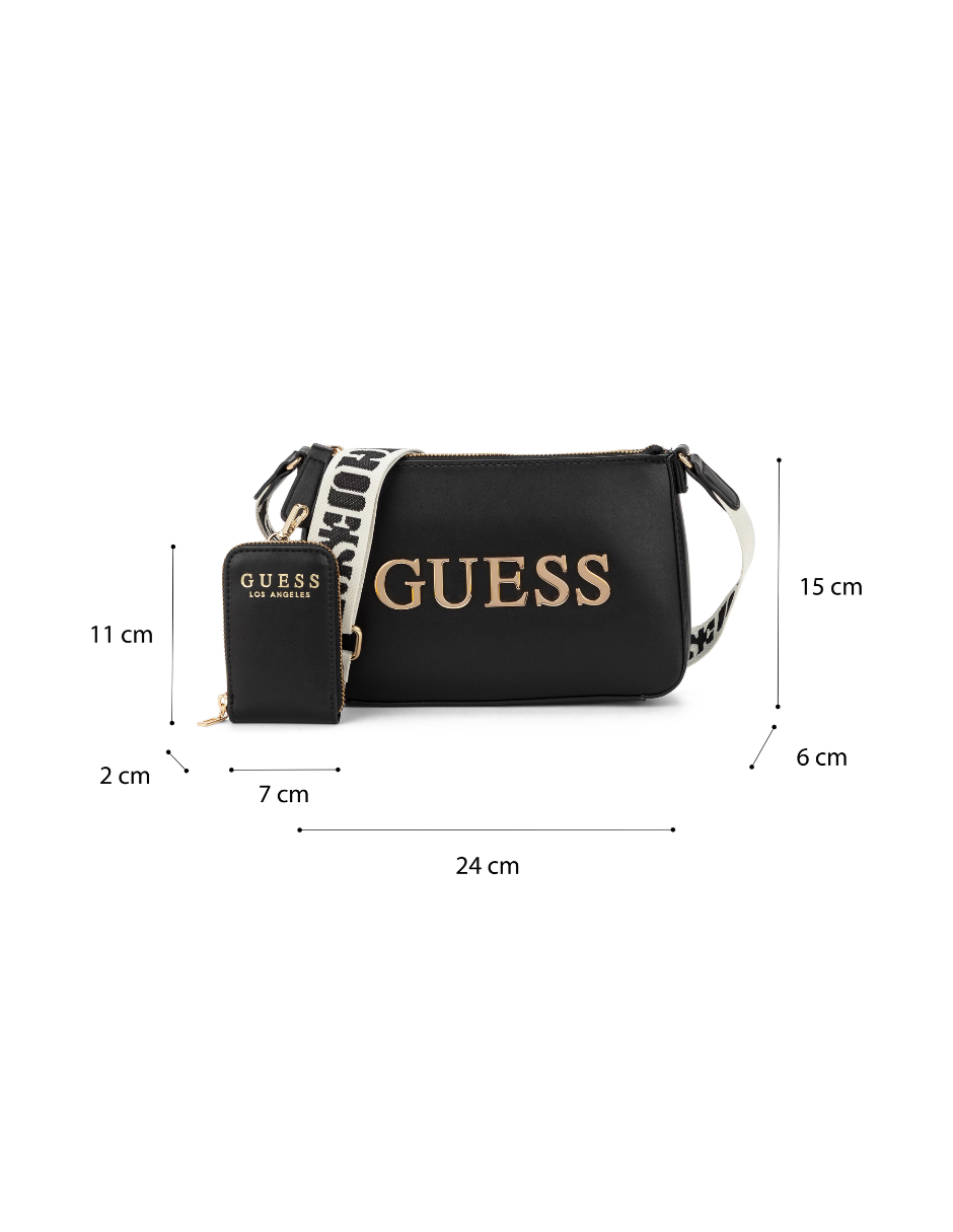 Foto 7 pulgar | Bolsa Cruzada Guess Caracara Con Monedero
