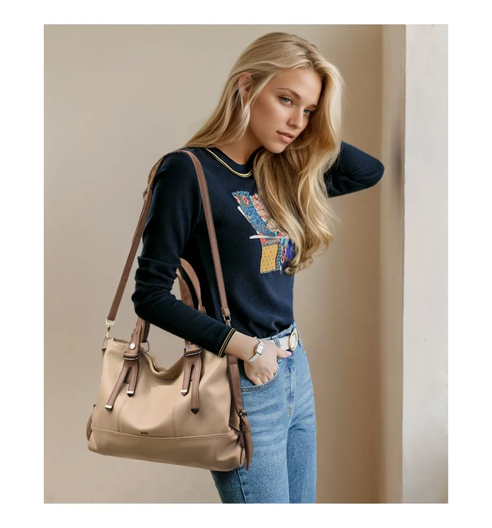 Foto 3 pulgar | Bolsos Belug De Mujer A La Moda Retro Para Mujer Caqui