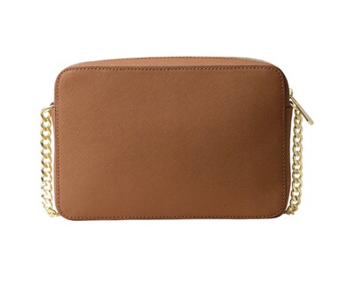 Foto 3 | Bolsa Michael Kors Jet Set Large Saffiano Leather Crossbody Bag 35t8gttc9l Color Café