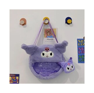 Foto 2 | Bolso Belug Cruzado Transparente Kuromi Morado
