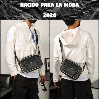 Foto 2 | Bolso Lab.g De Hombro A Cuadros Negro Caudros Linea Beige