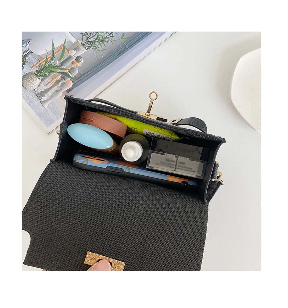 Foto 5 pulgar | Bolsa De Dama Crossbody Negro