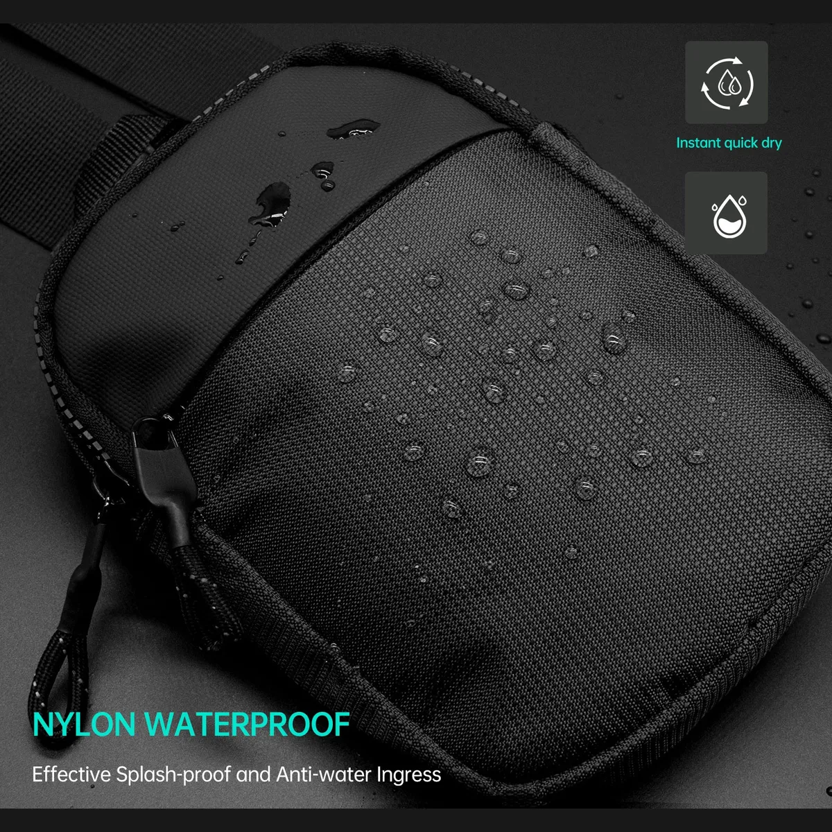 Foto 4 pulgar | Bolsa De Pecho Belug  Impermeable Moda Calidad Negro