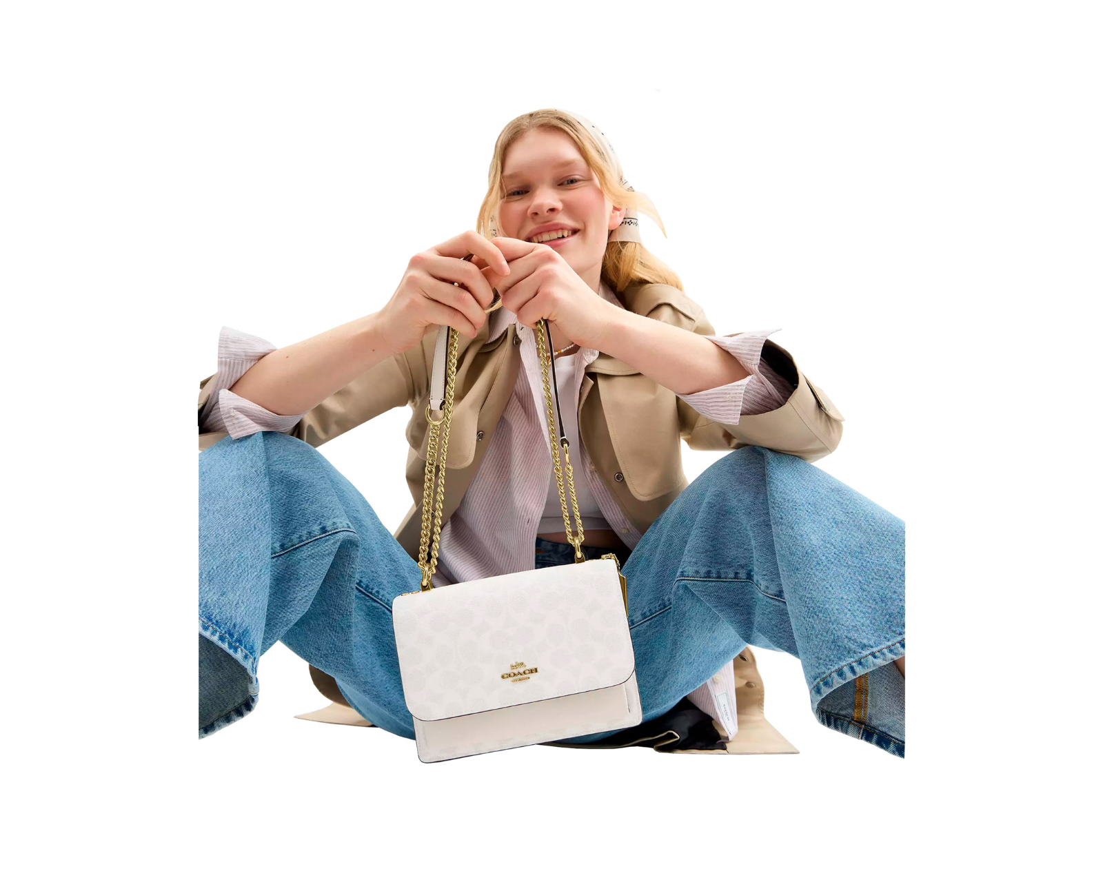 Foto 6 pulgar | Bolsa Coach Klare Crossbody Bag Cal29 Color Blanco