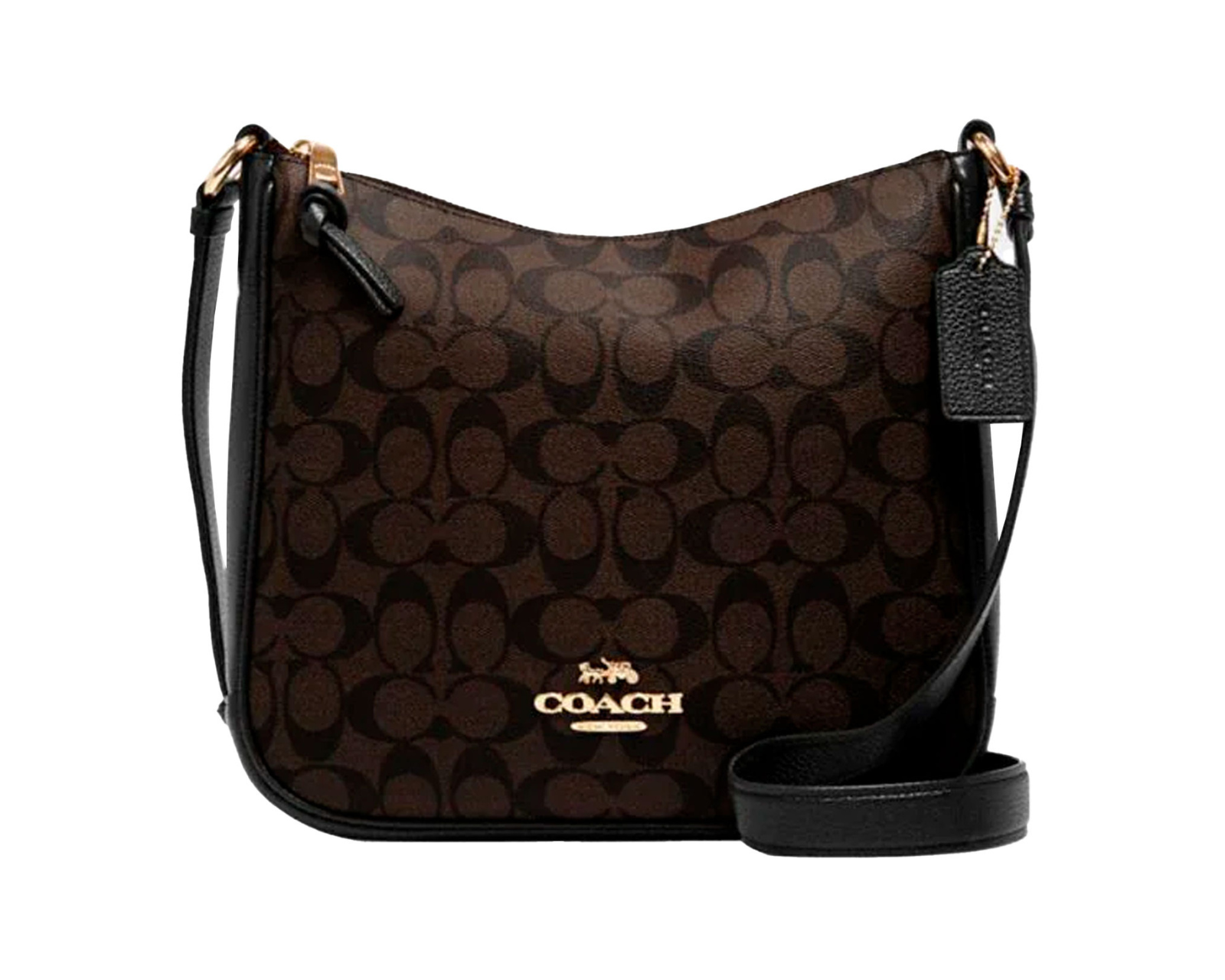 Foto 2 pulgar | Bolsa Coach Ellie File Bag  Signature Canvas  Cz177 Color Café