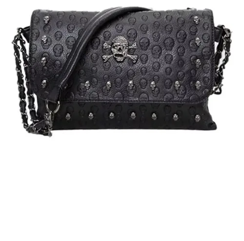 Foto 2 pulgar | Bolso Mujer  Xtellar Diseño De Calavera Con Remache  Color Negro