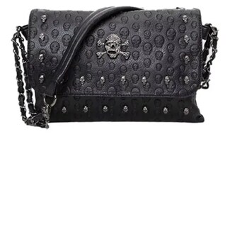 Foto 1 | Bolso Mujer Xtellar Diseño De Calavera Con Remache Color Negro