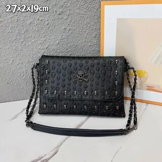 Foto 2 | Bolso Mujer Xtellar Diseño De Calavera Con Remache Color Negro