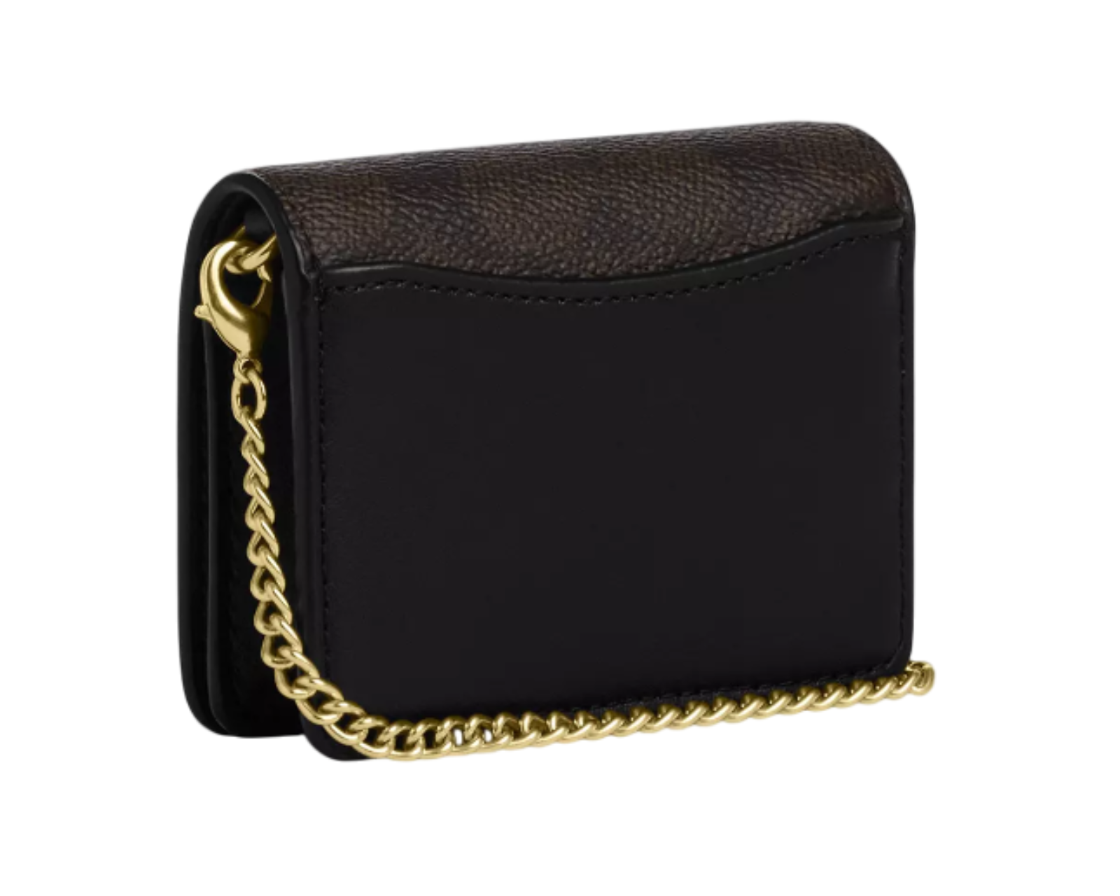 Foto 3 pulgar | Cartera Coach Mini Wallet On A Chain Signature Canvas Cz278 Color Café