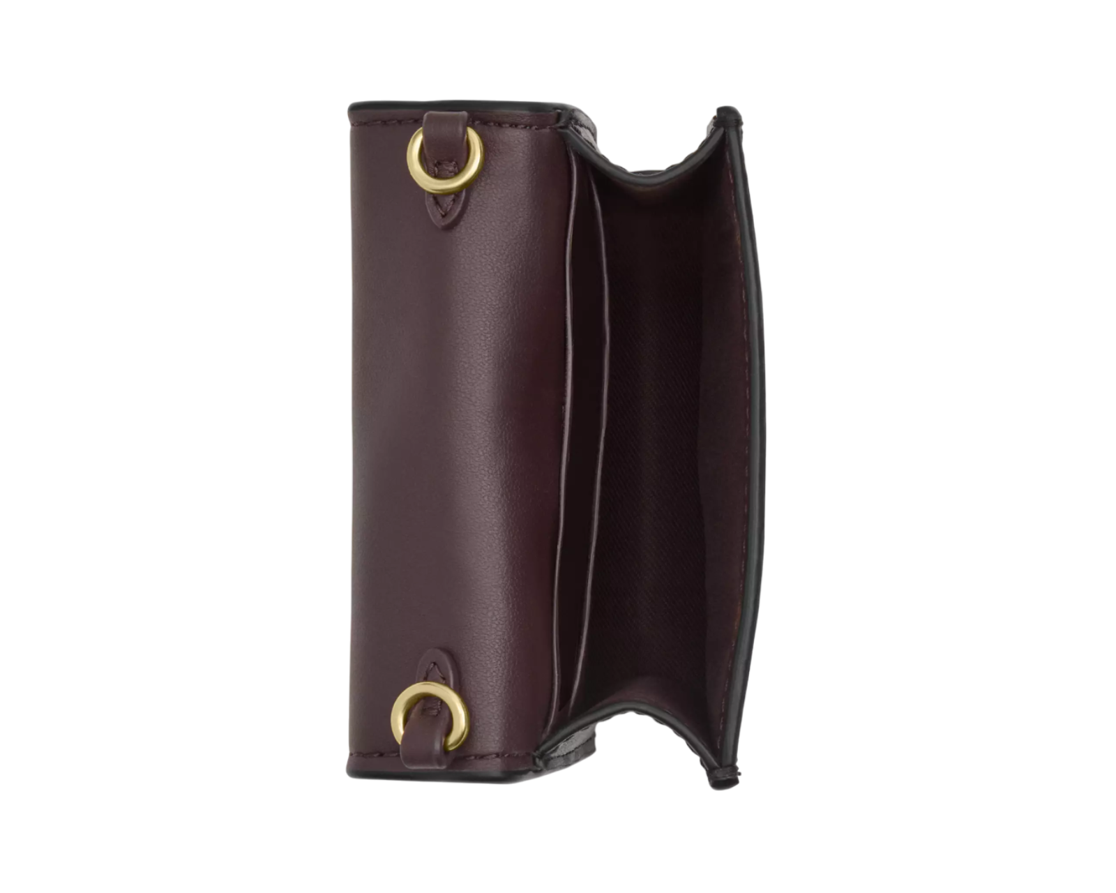 Foto 4 pulgar | Cartera Coach Mini Wallet On A Chain Signature Canvas Cz278 Color Café