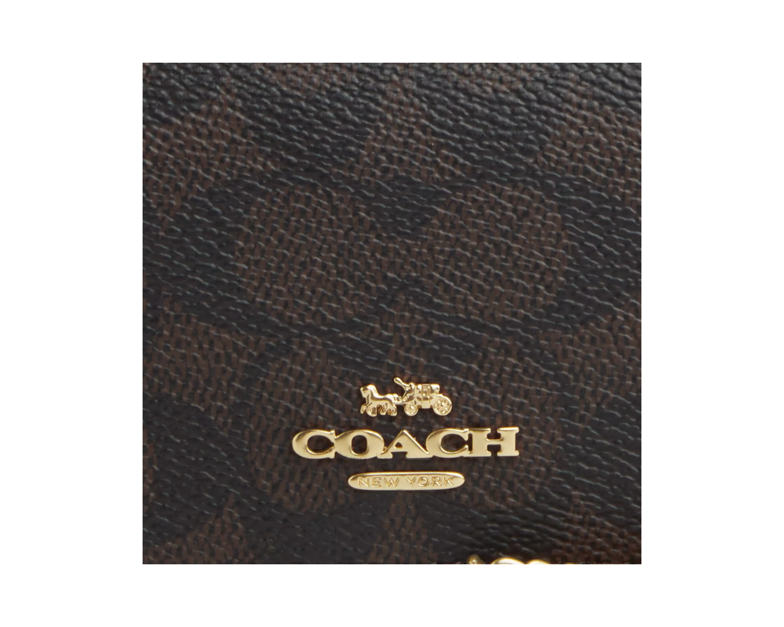 Foto 5 pulgar | Cartera Coach Mini Wallet On A Chain Signature Canvas Cz278 Color Café