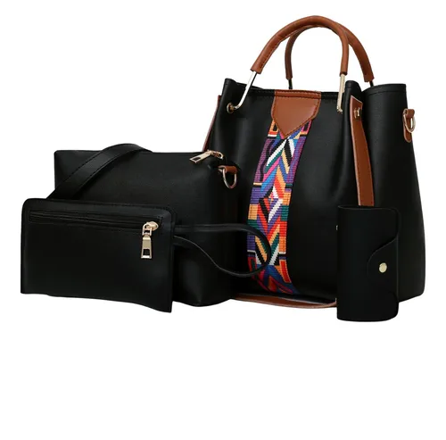 Foto 2 pulgar | Set 4 Bolsas  Xtellar Mujer Moda Dama Crossbody Cosmetiquera Correa