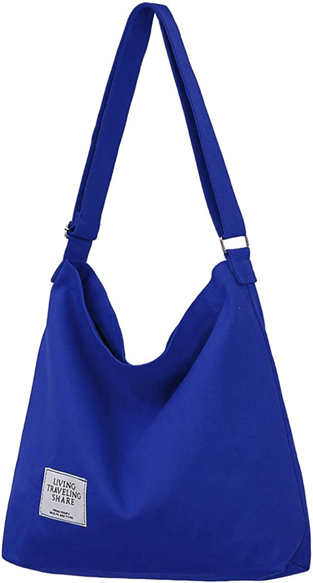 Foto 2 pulgar | Bolso Hobo Huoguo De Lona Para Mujer  Bandolera  Playa Y Viajes - Venta Internacional.