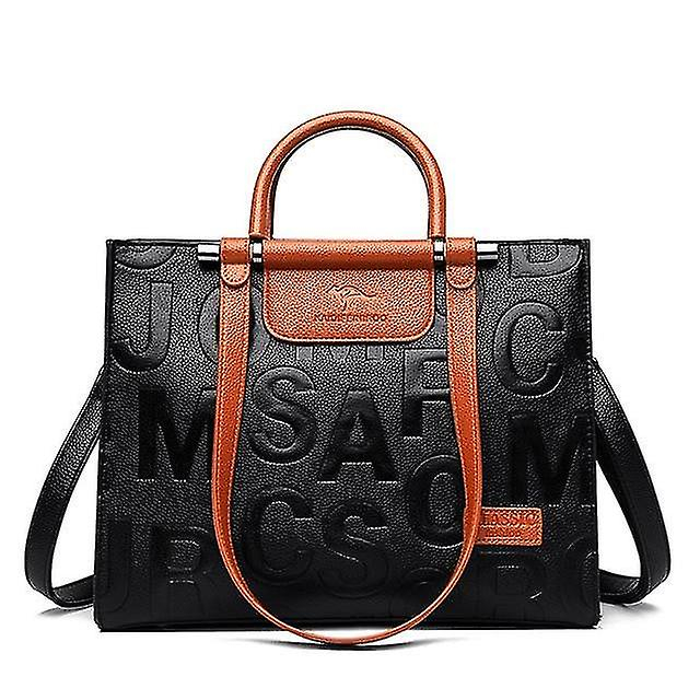 Foto 2 pulgar | Bolso De Mano Huoguo De Gran Capacidad  De Piel Retro  Para Mujer  Color Marrón - Venta Internacional.
