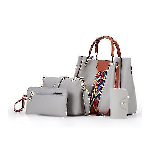 Foto 2 pulgar | Bolsos Huoguo Bolsos De Mujer De 4 Piezas Gris Claro - Venta Internacional.