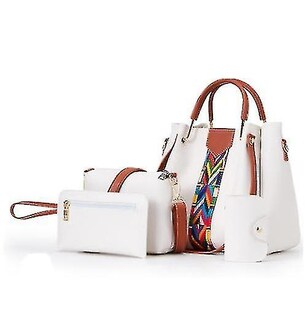 Foto 2 | Bolsos Huoguo Bolsos De Mujer De 4 Piezas Gris Claro - Venta Internacional.